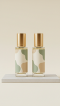 Luminous Body Oil Glass Bottle Gold Detail